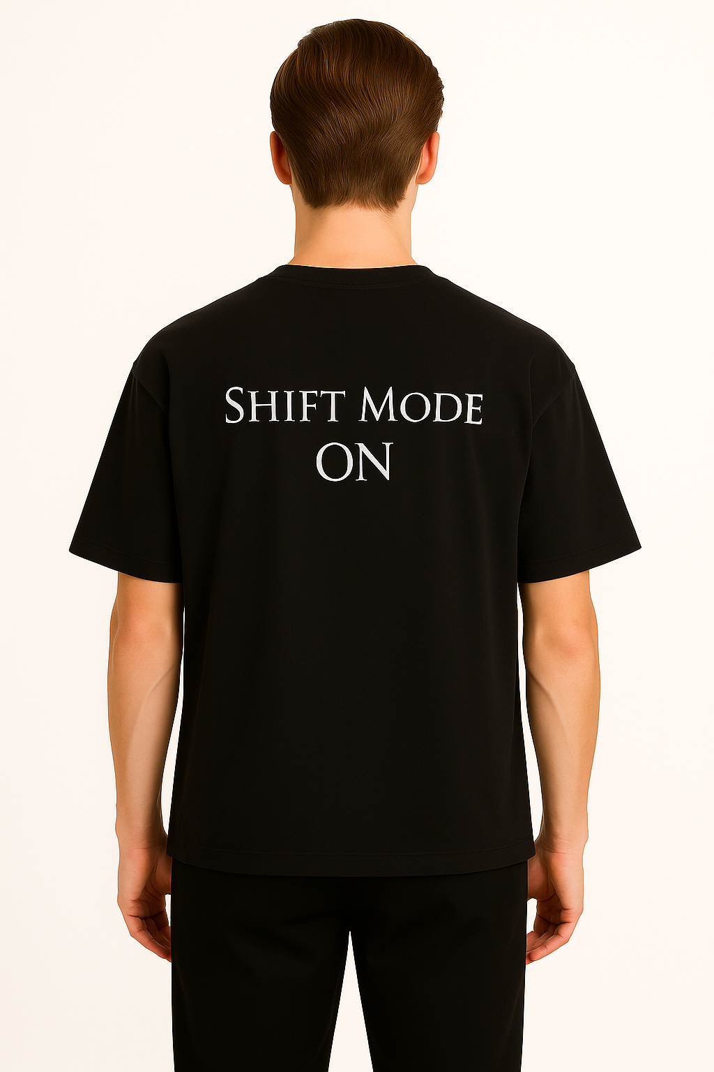 Shift Mode ON - Oversized T-Shirt Black