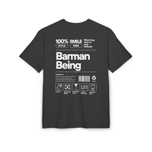 Barman Being- Oversized T-Shirt Black