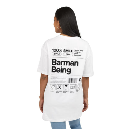 Barman Being- Oversized T-Shirt White
