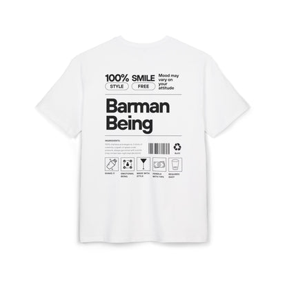 Barman Being- Oversized T-Shirt White