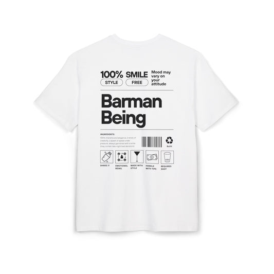 Barman Being- Oversized T-Shirt White