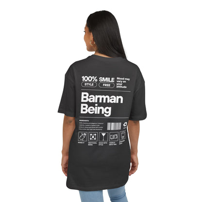 Barman Being- Oversized T-Shirt Black