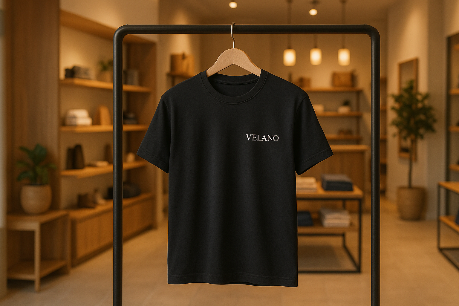 C'est ca mais le logo doit être sur la poitrine gauche et le t-shirt doit tenir sur un portant
